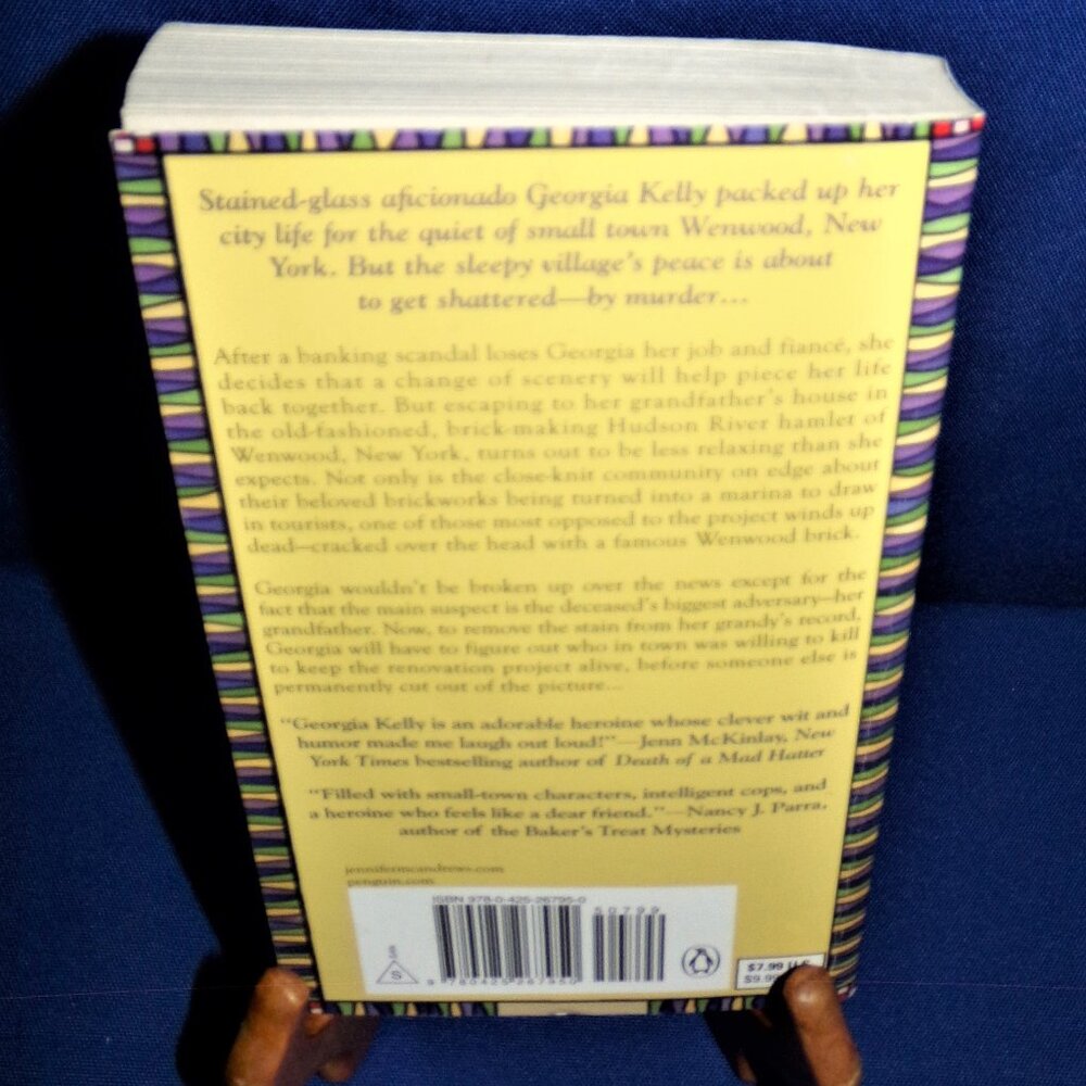 Ill-Gotten Panes: Stained-Glass Mystery #1 Jennifer McAndrews Paperback Book - Picture 2 of 3